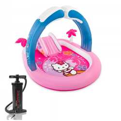 Combo Intex Play Center Inflable Kitty + Inflador 24382/7 i450