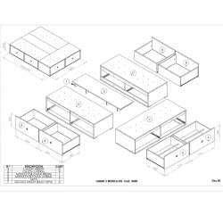 Base De Colchon CORSA Con 6 Cajones 200 Cm Blanco