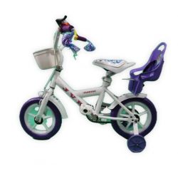 Bicicleta Infantil Rodado 12 Con Ruedas De Entrenamiento Blanco i450
