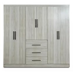 Placard Maximo Fortaleza 6 Puertas Batientes Melamina Color Marfil