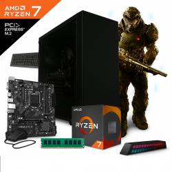 Pc Necxus Gamer Ryzen 7 5700G 16GB 512Gb M.2 PCIe Gabinete KIT