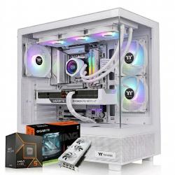 PC Necxus Gamer White Ryzen 5 9600X 32GB DDR5 1TB NVMe RX 9070 XT 16GB