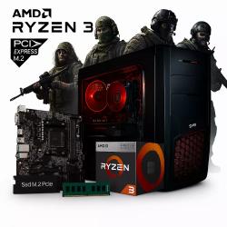 Pc Necxus Gamer Ryzen 5 8600G 8GB 256GB SSD Gabinete KIT