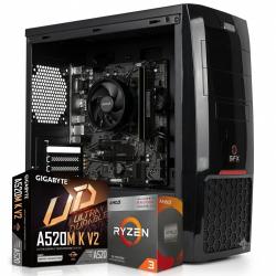 Pc Necxus Gamer Ryzen 3 3200g 8GB 256GB SSD M.2 Gabinete KIT