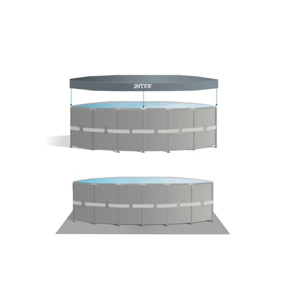 Pileta Estructural Intex Redonda 19156 Lts con Bomba Filtrante y Accesorios 23857/9