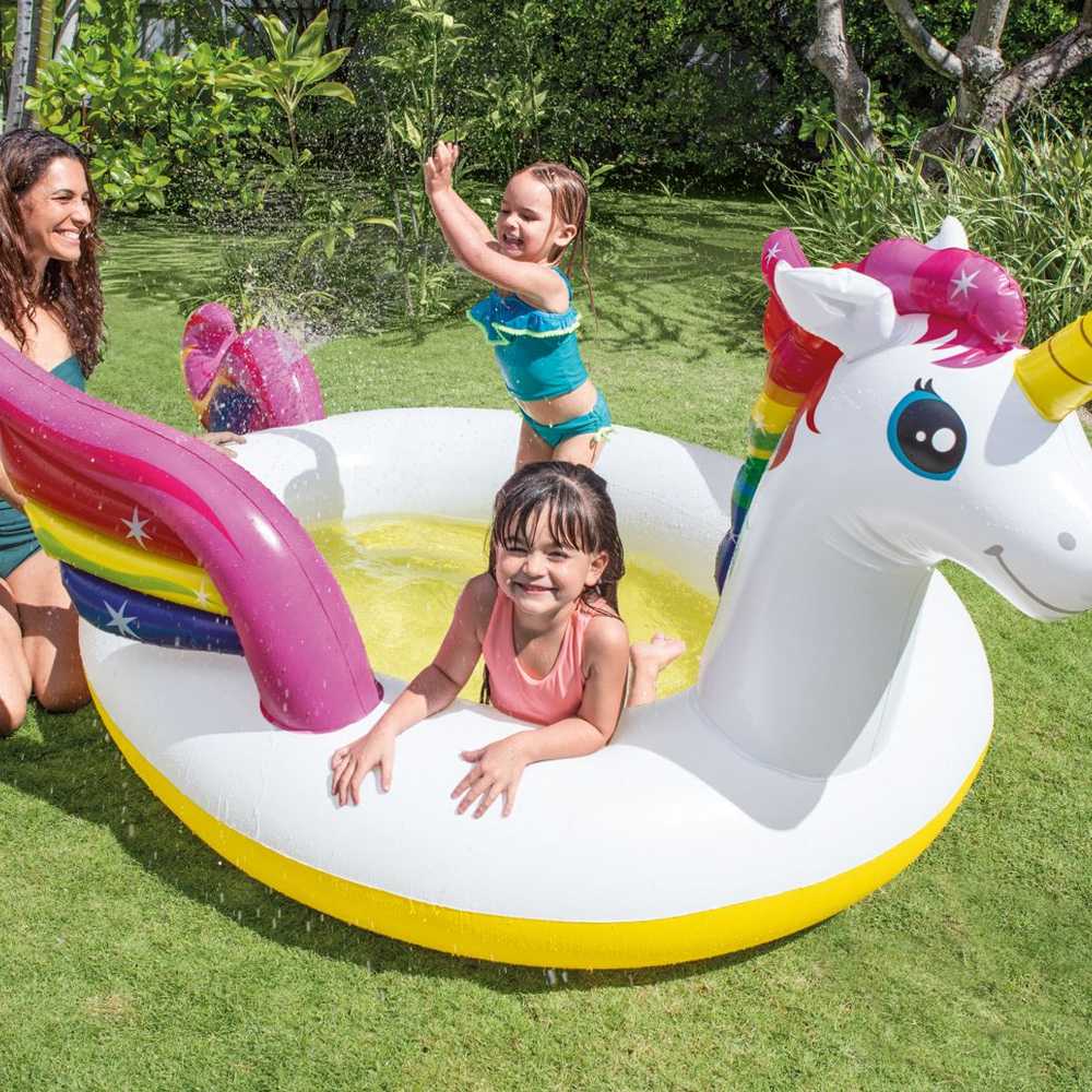 Pileta Infantil Intex Unicornio Spray 151 Lt 23845/4