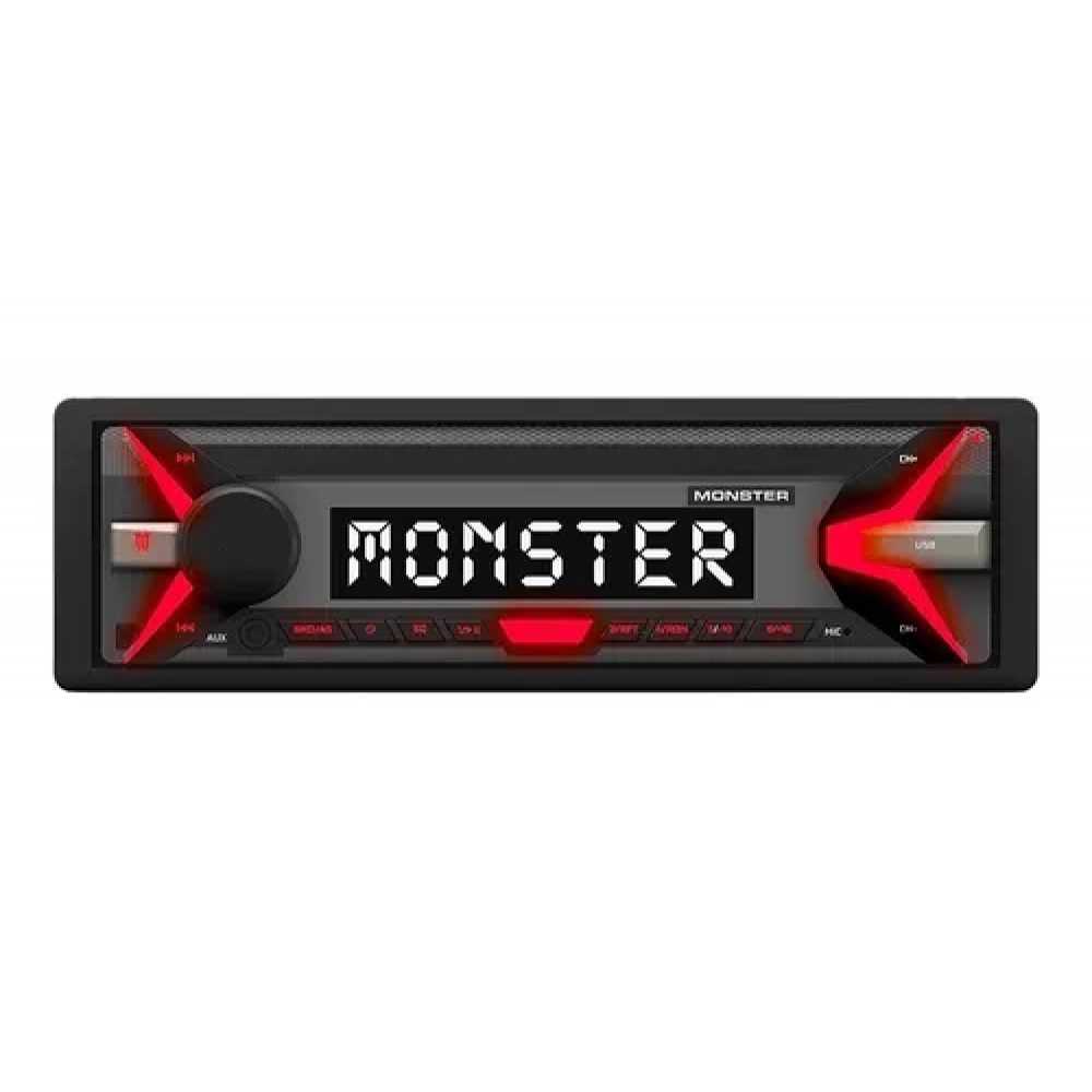 Estereo Monster Bluetooth RGB Frente Desmontable