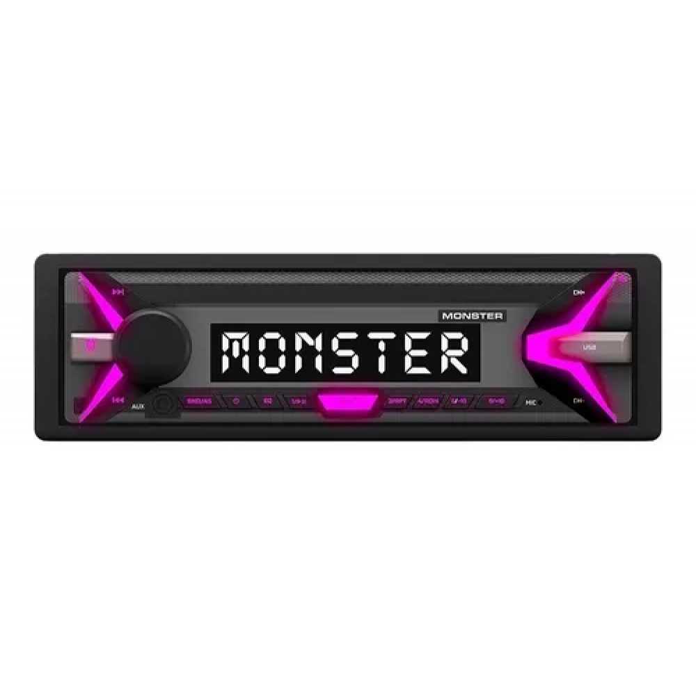 Estereo Monster Bluetooth RGB Frente Desmontable
