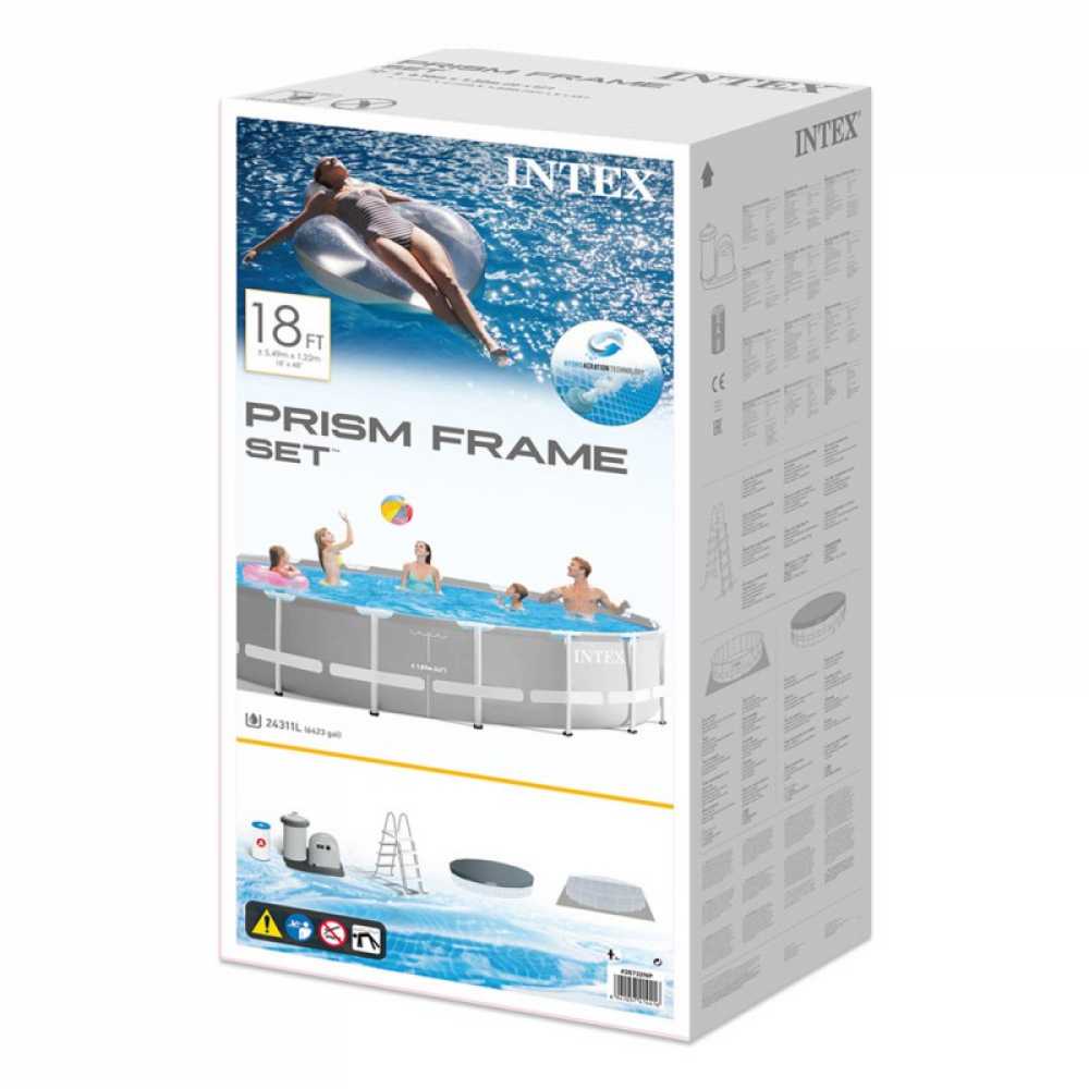 Pileta Estructural Redonda Intex Prism Frame Premium 549 x 122 Cm C/Bomba con Acces. 25636/2