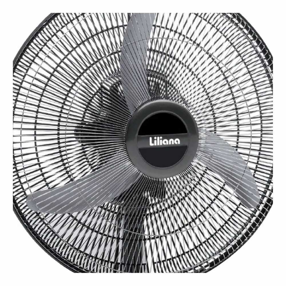 Ventilador De Mesa Liliana Negro 3 Palas De Metal 20 Pulgadas