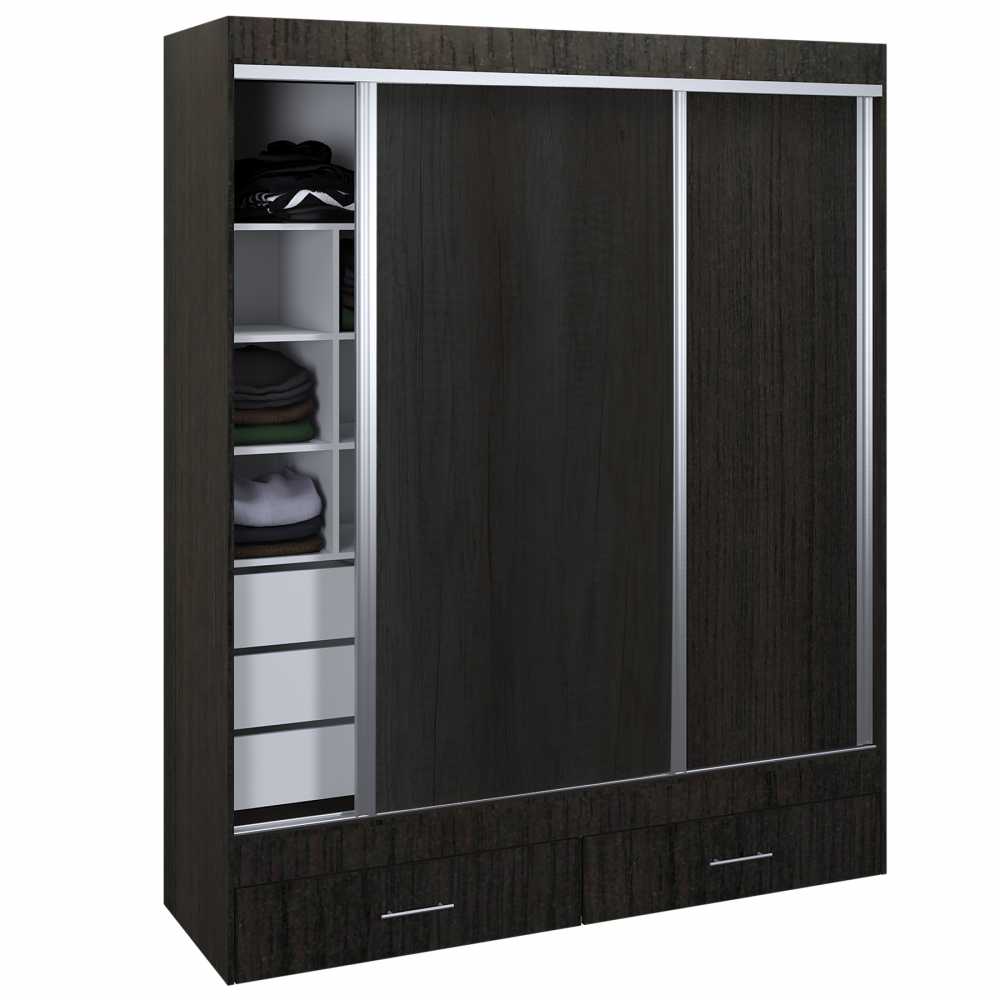 Placard CORSA Ropero Vestidor 2 Puertas 180x220 Wengue