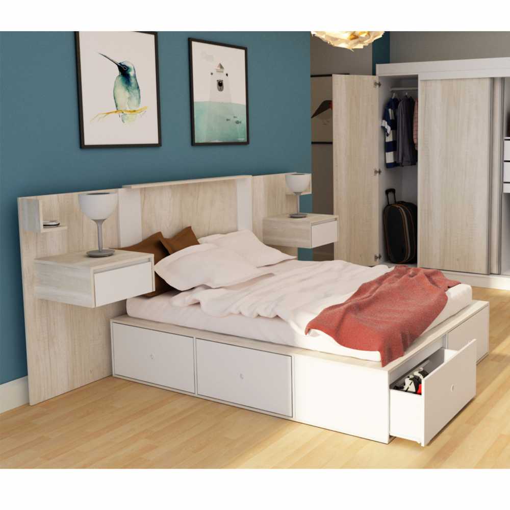 Base De Colchon CORSA Con 6 Cajones 170 Cm Helsinki