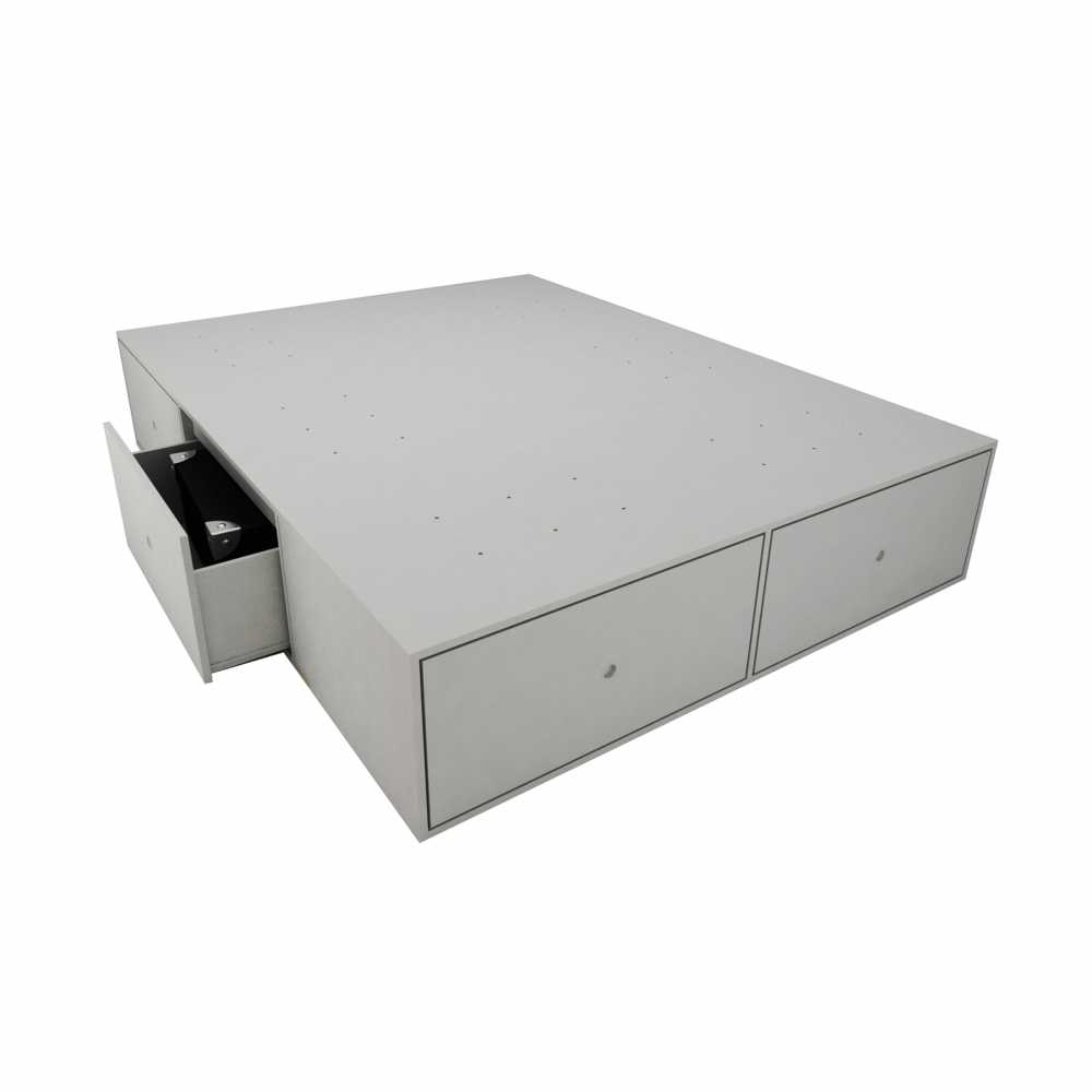 Base De Colchon CORSA Con 6 Cajones 200 Cm Blanco