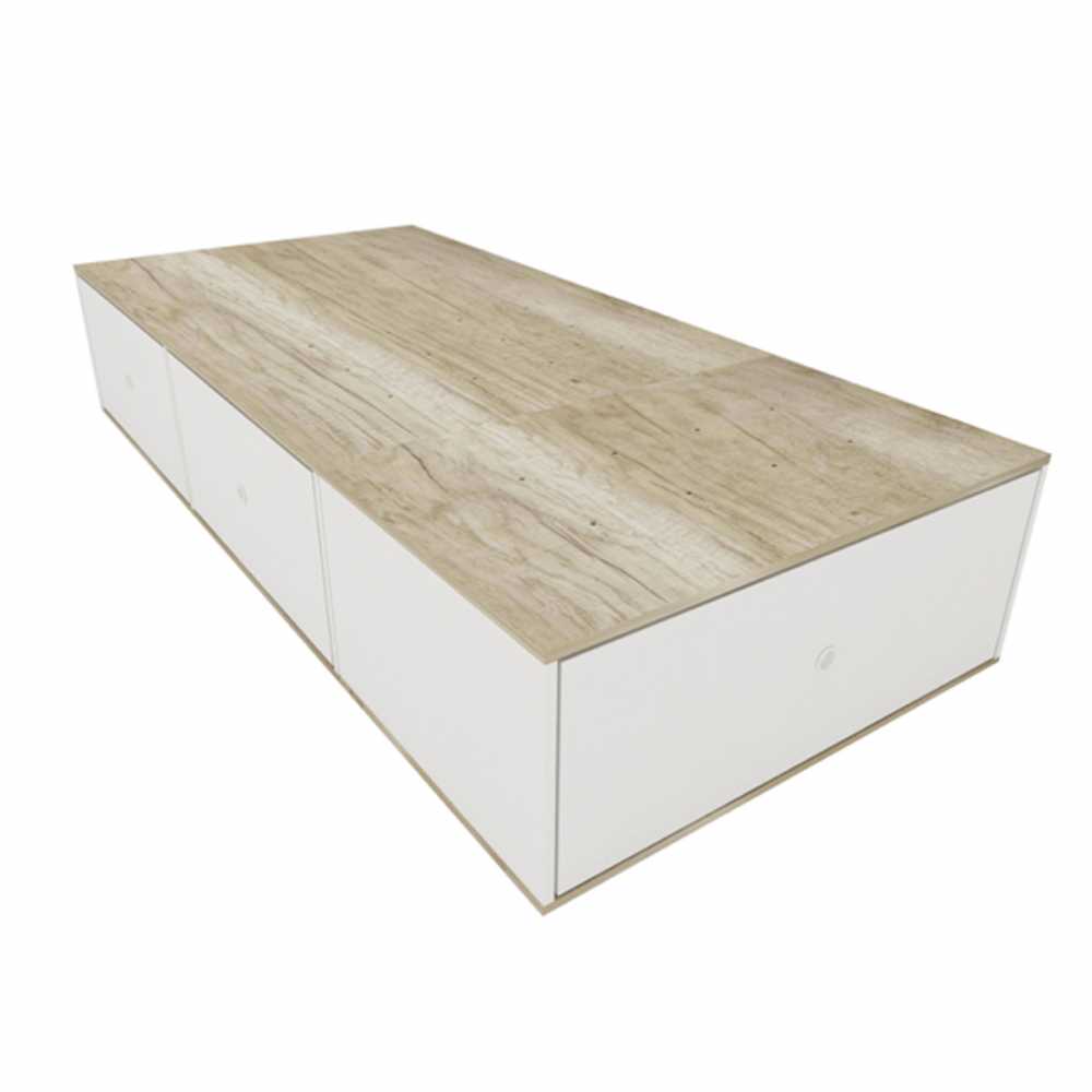 Base de Colchón CORSA Con 3 Cajones 90 Cm Ancho Helsinki