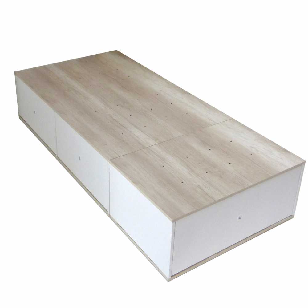 Base de Colchón CORSA Con 3 Cajones 90 Cm Ancho Helsinki