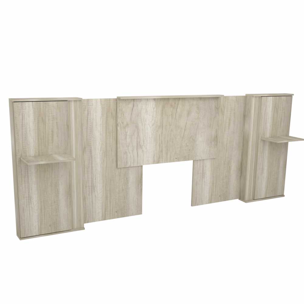 Respaldo de Cama CORSA con Puerta y Estantes Flotante helsinki