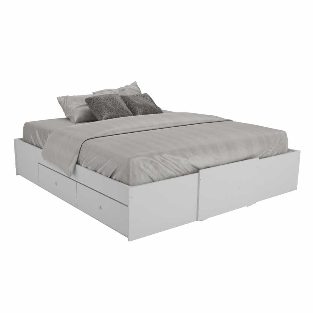 Cama Extensible CORSA con Cajones 160/200 cm blanco