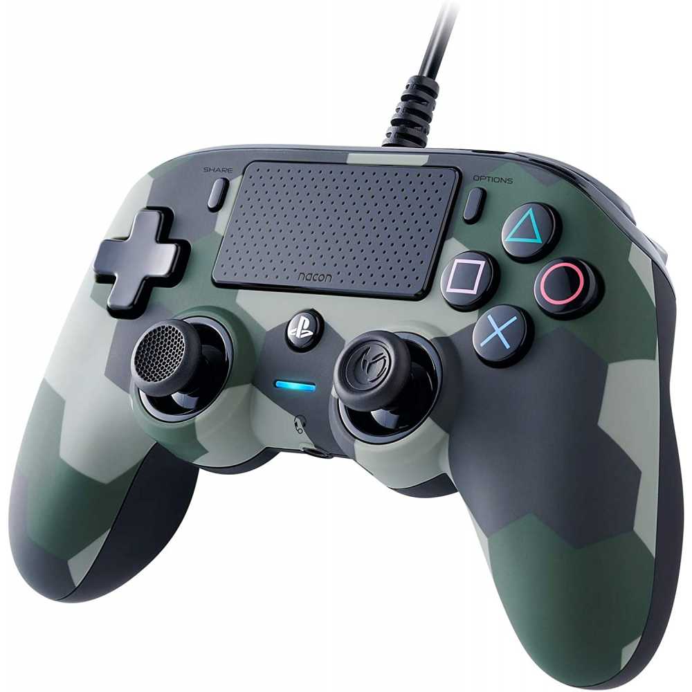 Necxus - Joystick Ps4 Nacon Green Camo Wired Compact