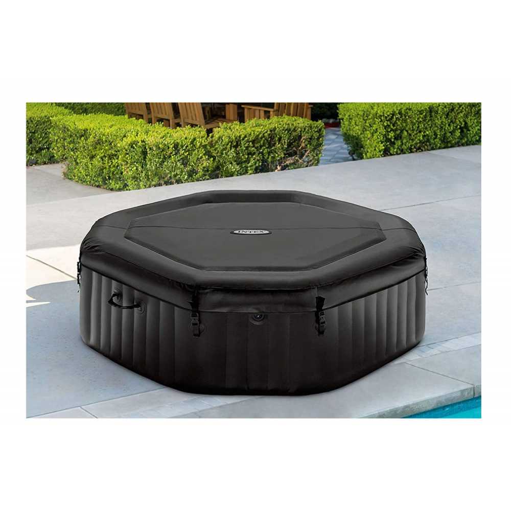 Spa Jacuzzi Octogonal Intex Deluxe Burbujas y Jets 4 personas- 201cm x 71cm  25068/7