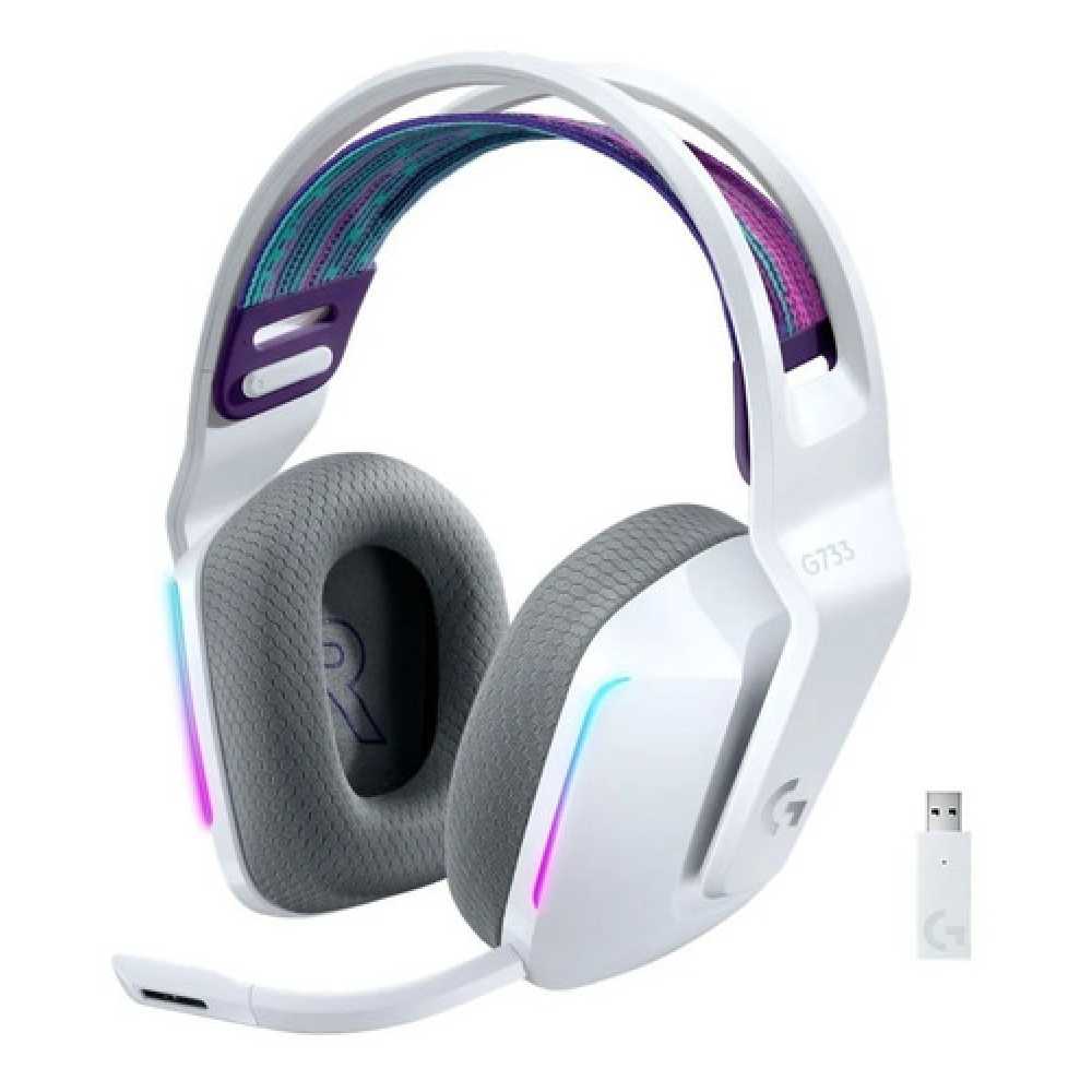 Auricular Gamer Inalambrico Logitech G G733  Rgb White