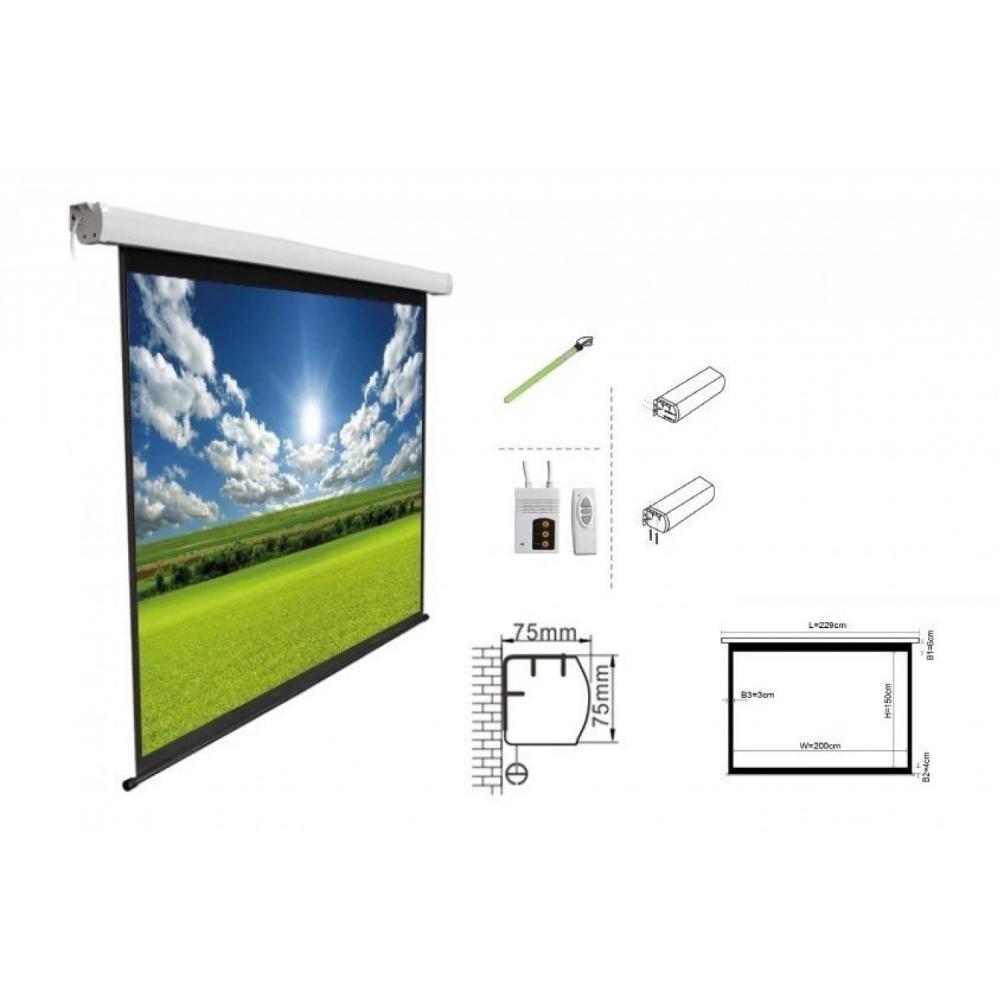 Pantalla Intelaid Electrica para Proyector 3 x 2.20 IT-PSE150