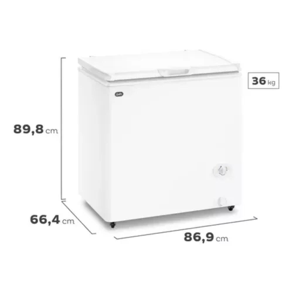 Freezer Horizontal 205 lts Gafa Inverter Blanco