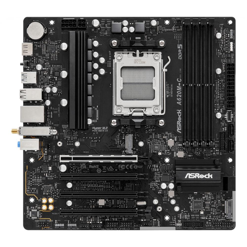 Mother asrock (am5) a620m-c r2.0 ddr5 wifi (bulk)