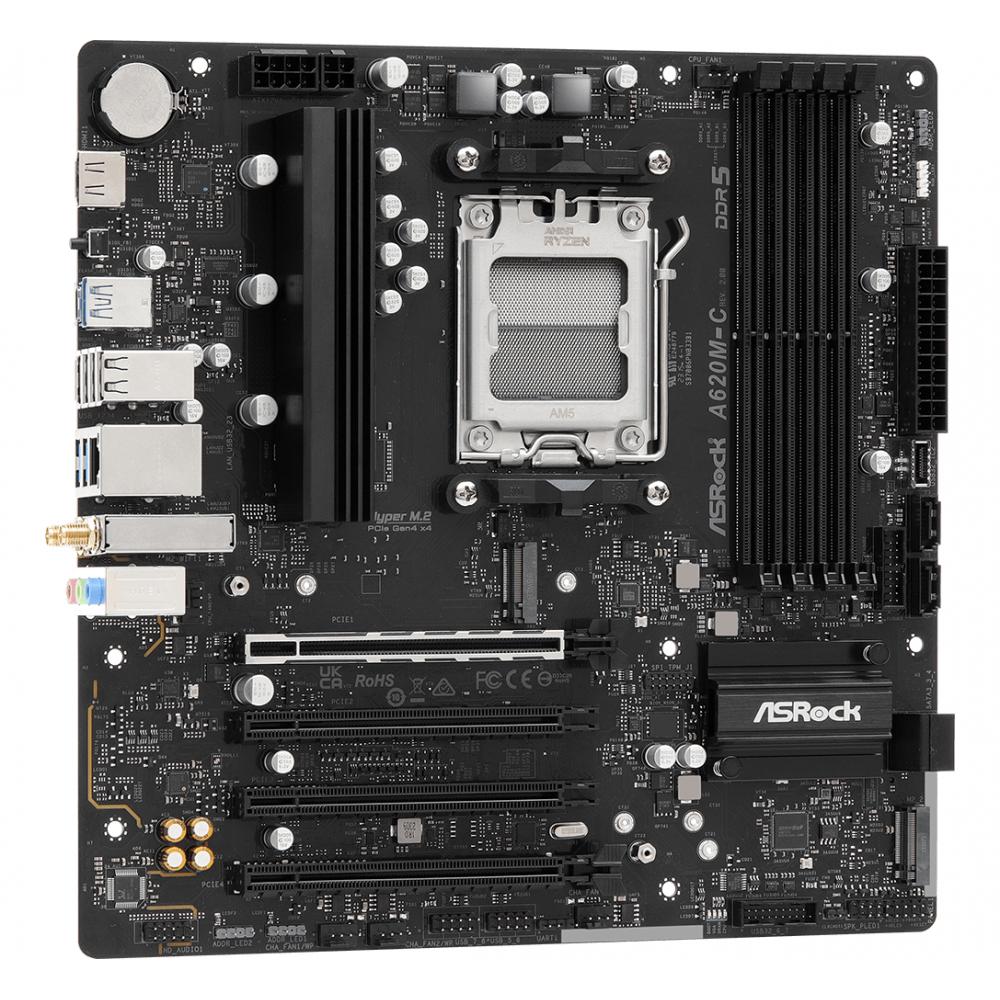 Mother asrock (am5) a620m-c r2.0 ddr5 wifi (bulk)