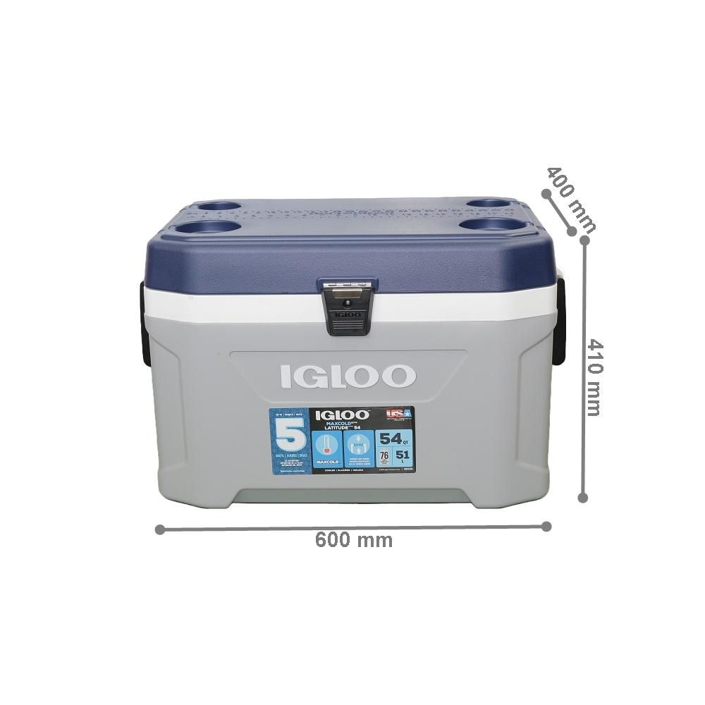 Conservadora igloo maxcold 54 54qt (51lt) gris 50543