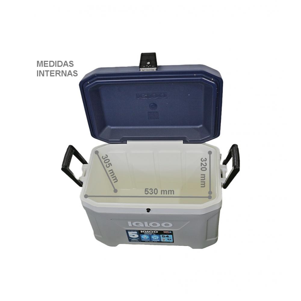 Conservadora igloo maxcold 54 54qt (51lt) gris 50543