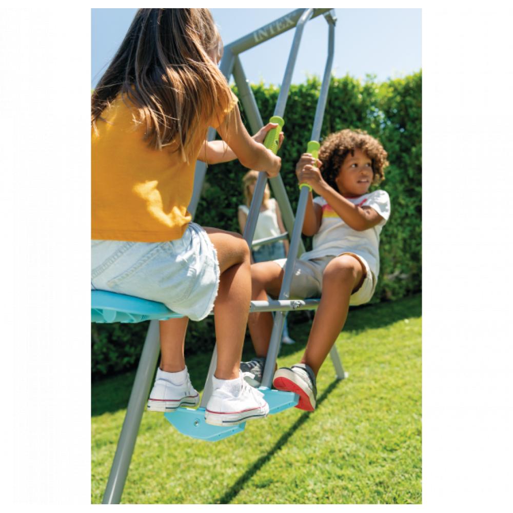 Juego de Plaza Dos Hamacas, Balancin y Barra Trapecio Gimnasia 26746/5