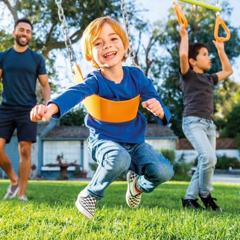 Juego de Plaza Dos Hamacas, Balancin y Barra Trapecio Gimnasia 26746/5