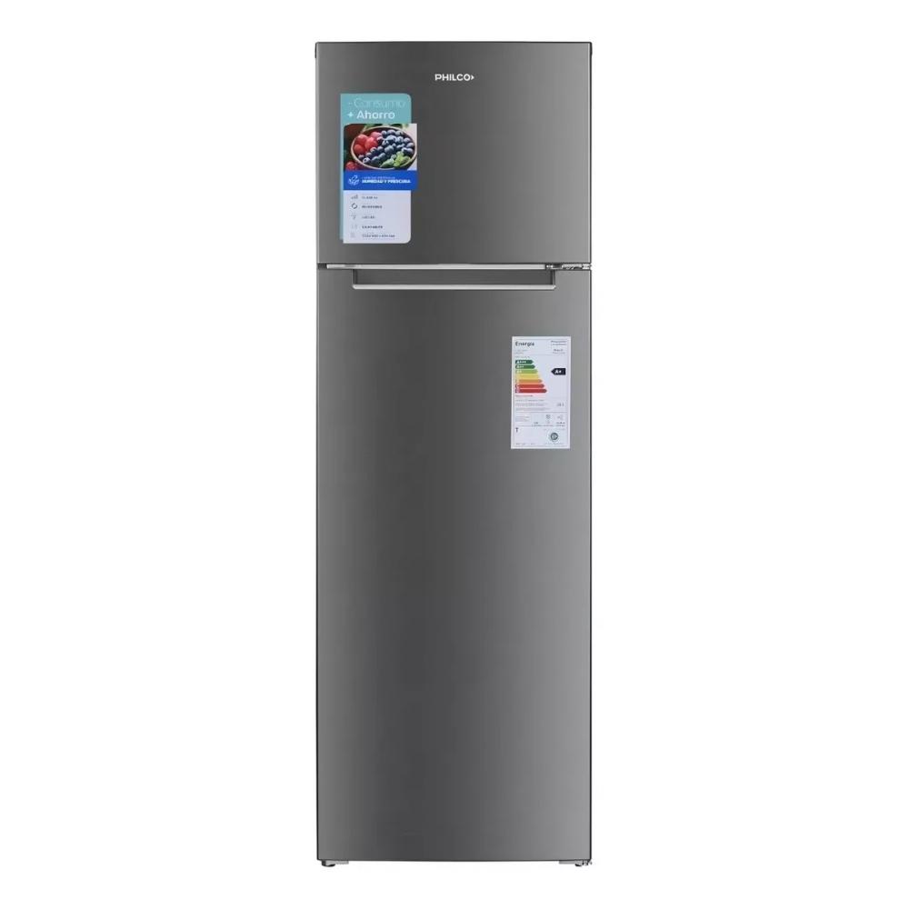 Heladera Philco Top Mount  c/ freezer Color Acero Inoxidable 320 Litros