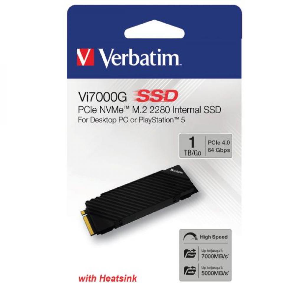 SSD Verbatim 1TB VI7000g pcie nvme M.2 ssd. hasta 740